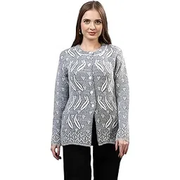 dadu dayal Women Colorblock Cardigan Button Front Full Sleeves Stylish Winter Woolen Sweater Knitwear for Girls Office Casual Soft Slim Fit Elegant Designer Winter Top-picture-43