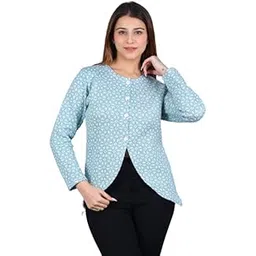 dadu dayal Women Woolen Round-Neck Self Design Cardigan Sweater for Winter Wear Full Sleeves Crop Design-picture-18