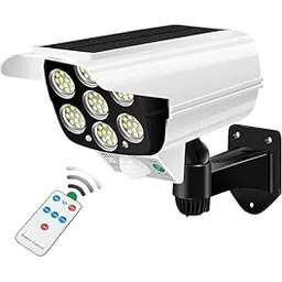 DAEEXINO (1Pcs Solar Waterproof Wireless Flood Light with Remote Control Security Simulation Dummy Camera Wall Lamp, Solar Light with Motion Sensor with Remote Control.-picture-13