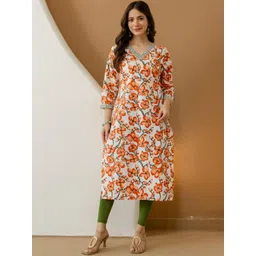 DAEVISH Women Ethnic Motifs Printed Thread Work Kurta-picture-32