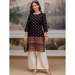 DAEVISH Women Ethnic Motifs Printed Thread Work Kurta-picture-37