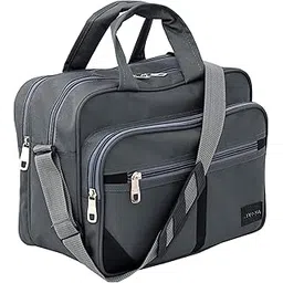 dahsha Stylish Nylon Small Sling Cross Body Travel Bag for Business Office Messenger One Side Shoulder Carry Handbag Bag For Men & Women (Grey - 35 x 18 x 25 Cm)-picture-27