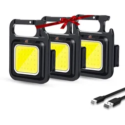 daily needs shop Rechargeable Keychain Mini Pocket LED Torch Lantern Magnet 6 hrs Lantern Emergency Light-picture-19