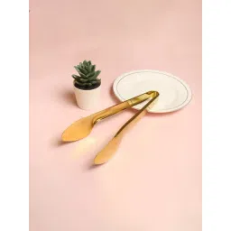 DAILY RITUALS Gold Stainless Steel Serving Tongs - Set of 2-picture-10