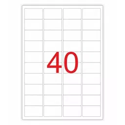 DAILY SO KI 40 A4 White Self Adhesive Sticker 40 Sheets & 1600 Label for Laser & Inkjet Printers-picture-14