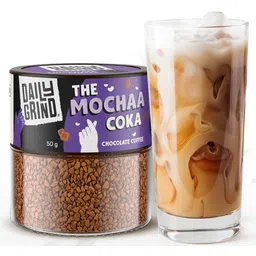 DAILYGRIND The Mochaa Coka Chocolate Coffee - 50g Jar | 100% Arabica | Rich & Velvety | Freeze-Dried Instant Coffee with Natural Chocolate Flavor | Makes 25 Cups image 2
