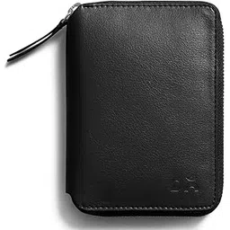 dailyobjects Check-in Travel Passport Wallet Cover for Men and Women | Passport Cover with Zip Around Closure Made of Vegan Leather | Passport Holder with Credit Debit Card Slots - Black-picture-35