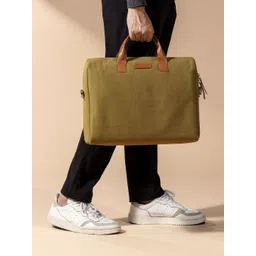 DailyObjects Unisex Green & Brown Messenger Bag-picture-36