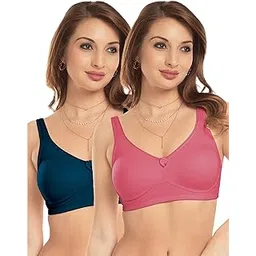 daisy dee Bra for Women's Poly Cotton Moulded Cup Full Coverage Wire-Free Brassiere Seamless T-Shirt Bra - NDLGHT-picture-29