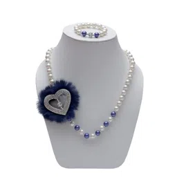 Daizy Girls Heart Pearl Beaded Jewellery Set-picture-27
