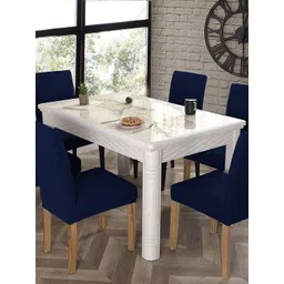 Dakshya Industries Blue 6 Pieces Chair Covers-picture-31