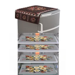 Dakshya Industries Green 5-Pieces Printed Refrigerator Mat-image-36