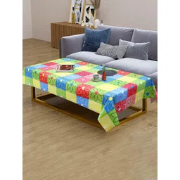 Dakshya Industries Green & Blue Printed Rectangular 4-Seater Table Cover-image-14