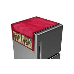 Dakshya Industries Maroon & Green  Printed Fridge Top Cover-image-19