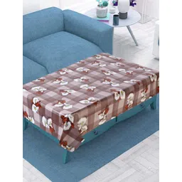 Dakshya Industries Tan Geometric Printed Waterproof Plastic 4-Seater Table Cover-picture-16