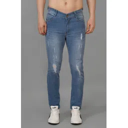 DAKWINS Men Mildly Distressed Light Fade Jeans-picture-33