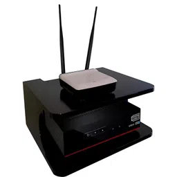 DALUCI Black MDF Corner Wall Shelf-picture-36