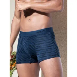 Damensch Comet Blue Regular Fit Printed Trunks image 3