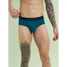 Damensch Cotton Sailor Blue Regular Fit Solid Briefs-picture-40