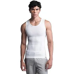damensch Form Shapewear for Men, Comfortable and Stretchy Body Shaper for Man, Posture Correcting Tummy Tucker, Compression T Shirt, Ideal for Parties Shirt Tucker for Men Formal-picture-29
