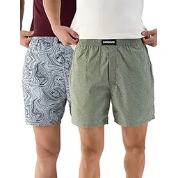 damensch Gift Box Boxer Shorts Regular Fit 100% Cotton Inner Boxer Back Pocket Breathable Super-Soft Anti-Bacterial Microfibre Waistband Ultra-Light Innerwear for Men-picture-40