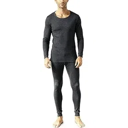 damensch HeatCode Thermal Wear for Men, Fleece Lined Ribbed Full Sleeves Thermals Set, Super Soft Body Warmer Set for Man, Cotton Blend Warm Winter Inner-picture-26