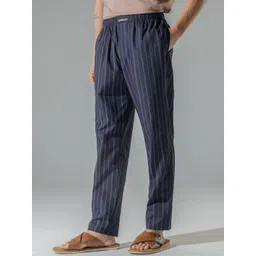 DAMENSCH Men Breeeze Striped Cotton Ultra Light Relaxed Fit Lounge Pant-picture-37