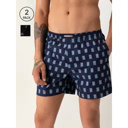 DAMENSCH Men Breeze Pack of 2 Printed Ultra-Light Cotton Boxer Shorts DAM-PRIN-LBX-MIB-SYB-picture-29