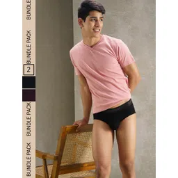 DAMENSCH Men Pack of 2 Premium Cotton Briefs DAM-EPP-B-DMK-LMR-picture-15