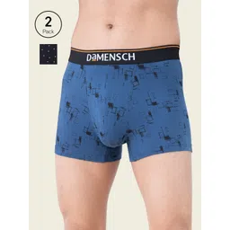 DAMENSCH Men Pack Of 2 Solid Deo-Cotton Deodorizing Trunks DAM-CTP-T-MRB-SPB-picture-28