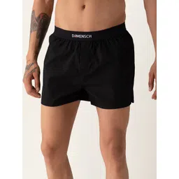 DaMENSCH Men  Solid Black Ultra-Light Cotton Regular Fit Inner Boxer-picture-32