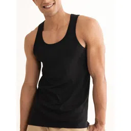 DaMENSCH Men Solid Cotton Anti-Microbial Innerwear Vest-picture-31