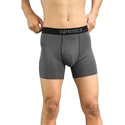 damensch Men's Cotton Blend Trunks Regular Fit Solid Boxer Brief-picture-16