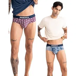 damensch Men's Cotton Regular All Over Print Briefs-picture-30