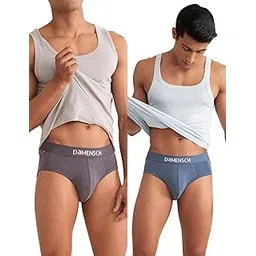 damensch Men's Cotton Regular Solid Briefs-picture-26