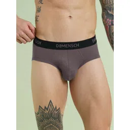 DAMENSCH Mid Rise Anti Odor Stretchable Basic Briefs BR1087-MDRGRY-picture-30