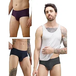 damensch Modal Regular Fit Solid Brief Underwear Anti-Bacterial Moisture Wicking Breathable Microfibre Waistband Stretchable Deo-Soft Brief for Men-picture-42