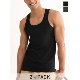 DAMENSCH Pack Of 2 Cotton Basic Vests-picture-19