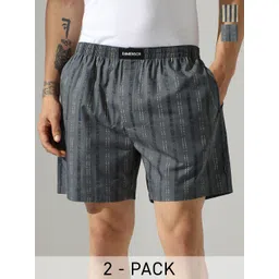 DAMENSCH Pack Of 2 Printed Ultra-Light Pure Cotton Boxers-BS1002-MX2397-picture-23