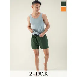 DAMENSCH Pack Of 2 Pure Cotton Mid Rise Ultra-Light Boxers IB1001-MX2261-picture-28