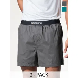 DAMENSCH Pack Of 2 Pure Cotton Mid RiseBoxers IB1001-MX2262-picture-24