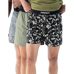 damensch Printed Breeeze Inner Boxers for Men, Ultra-Light Boxers, 100% Cotton Shorts Pant for, Breathable Woven Inner Cotton Shorts-picture-12