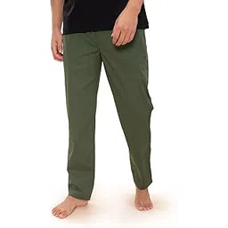 damensch Regular Fit Cotton Blend Woven Casual Style Pyjama Dual Pockets Breathable Microfibre Waistband Anti-Bacterial Stretchable Soft Comfortable Pyjama For Men-picture-33