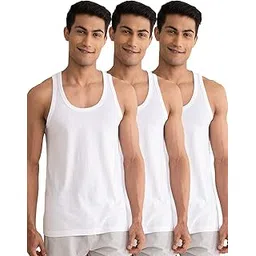 damensch Regular Fit Cotton Vest for Men Pack of 3| 100% Cotton Fabric, Anti-Bacterial Finish-picture-45