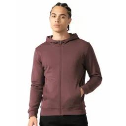 Damensch Stone Brown Regular Fit Solid Hoodie-picture-14