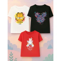 damn gud dg Damn Gud Girls Multicolour T-Shirt Pack of 39-picture-48