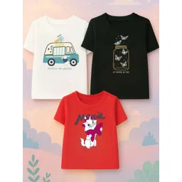 damn gud dg Damn Gud Girls Multicolour T-Shirt Pack of 45-picture-36