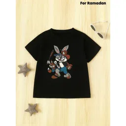 DAMN GUD DG Kids-Unisex Black Cotton Printed Tshirts-picture-27