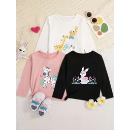 DAMN GUD DG Kids Unisex Pack of 3 Cotton Printed T-shirt-picture-31