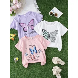 DAMN GUD DG Unisex Kids Pack Of 3 Printed T-shirt-picture-32